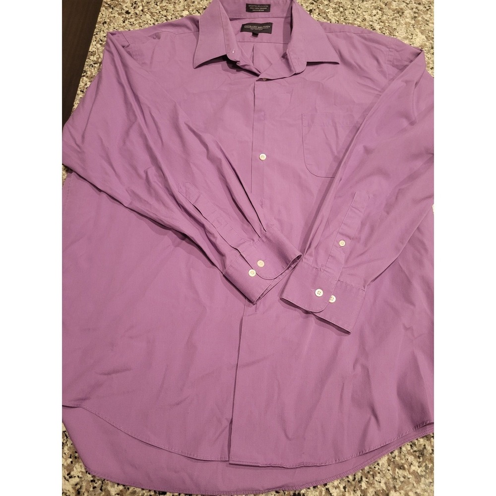 Giorgio Brutini Collezioane Men's XL Purple L S‎ Button Down Dress Shirt